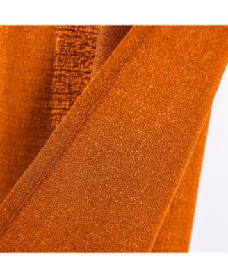 Cole Textured Grommet Room Darkening Curtain Panel 54" x 84" Orange