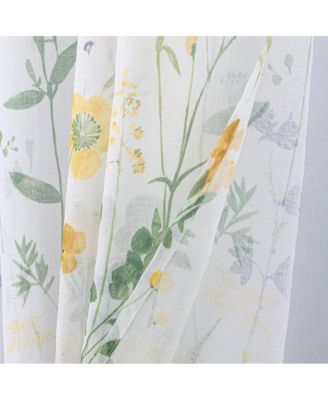 Kelce Doily Grommet Light Filtering Window Curtains for Bedroom 54" x 90" Rose