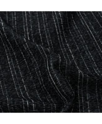 RT Designer Collection Kensington Jacquard Foam Backed Luxurious Decorative Grommet Curtain Panel 54" x 84" Black