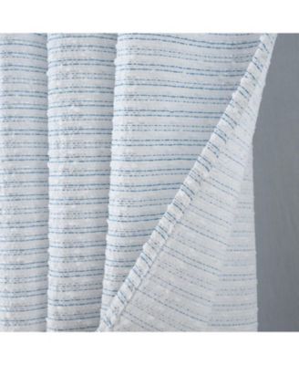 RT Designer Collection Barnet Jacquard Luxurious Decorative Grommet Curtain Panel 54" x 84" Blue
