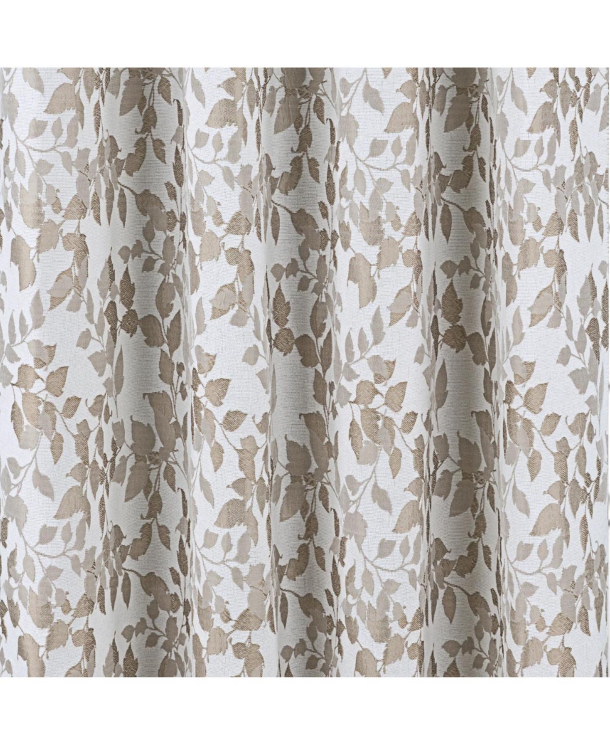 Rt Designer Collection Brent Jacquard Luxurious Decorative Grommet Curtain Panel 54" x 84" Taupe