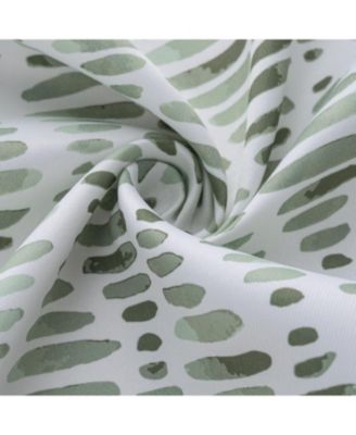 RT Designer Collection Justice Printed Blackout Luxurious Decorative Grommet Curtain Panel 54" x Sage