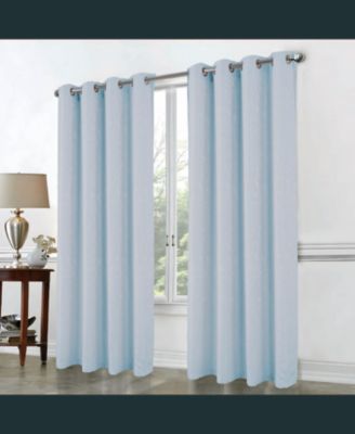 RT Designer Collection Cosmo Shimmer Jacquard Grommet Curtain Panel 54" x 84" Silver