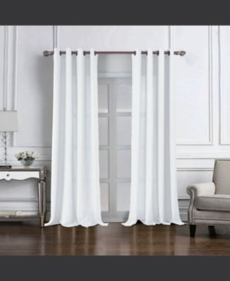 Cole Textured Grommet Room Darkening Curtain Panel 54" x 84" White