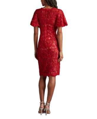 Women's Arnett Embroidered Flutter Sleeve Dress