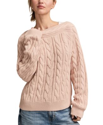 Lucky Brand - Women's Boat Neck Cable Sweater