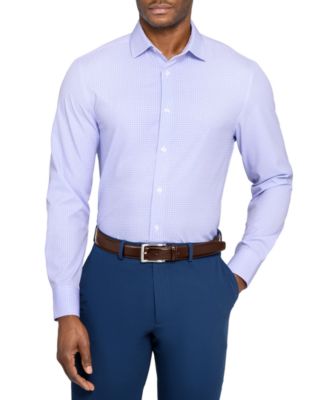 ConStruct - Men's Plaid Long-Sleeve Dress Shirt