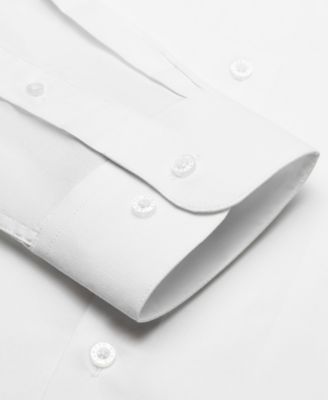 Men's Solid Slim-Fit Dress Shirt