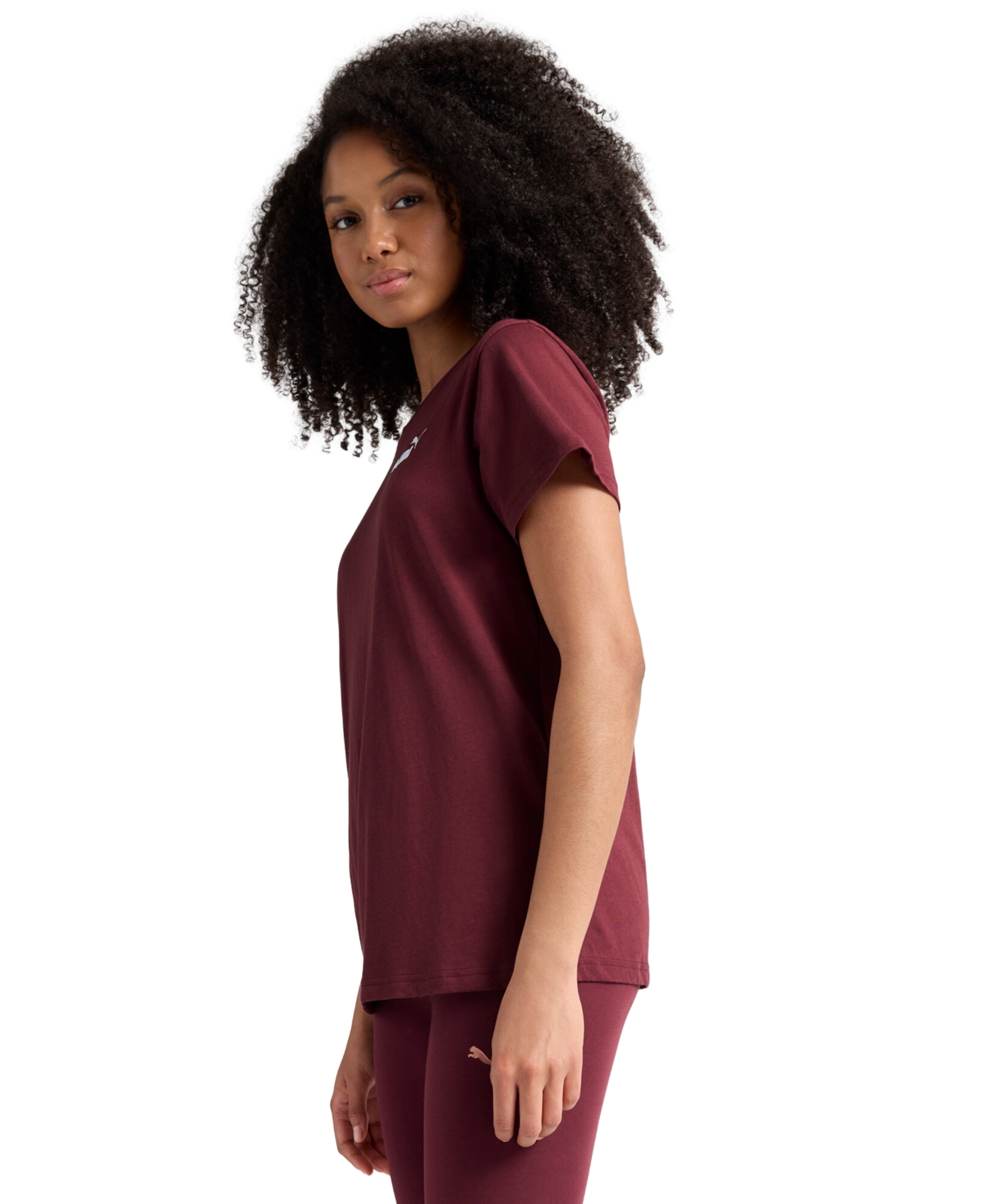 Puma Women's Essential No 1 Logo T-shirt In Red