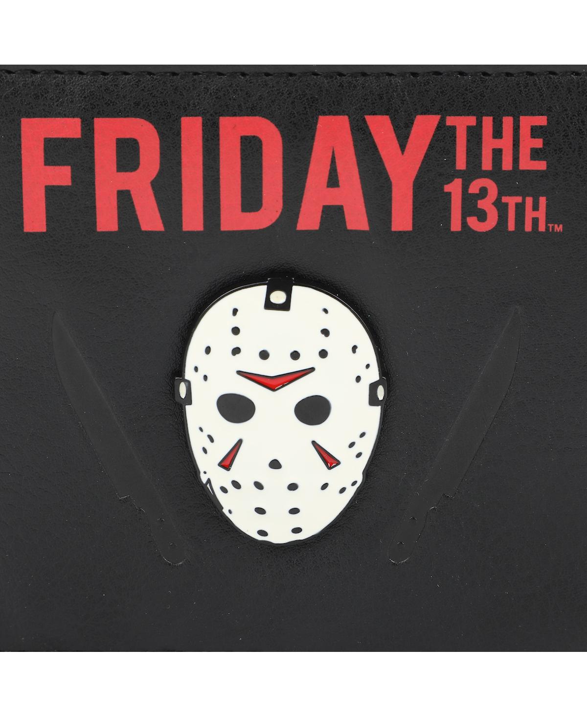 Friday the 13th Men's Jason Mask Black Bifold Wallet