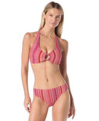 Women's Crochet Ring Halter Bra Top