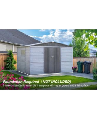  8x10FT Iron-Wood Tool Shed - Nature & Function