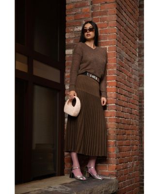 Women's Lacey Pointelle Pullover Sweater