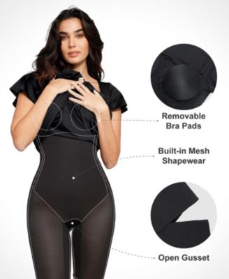 Shap Women's ewear Flutter Sleeve Sculpting A-Line Midi Dress