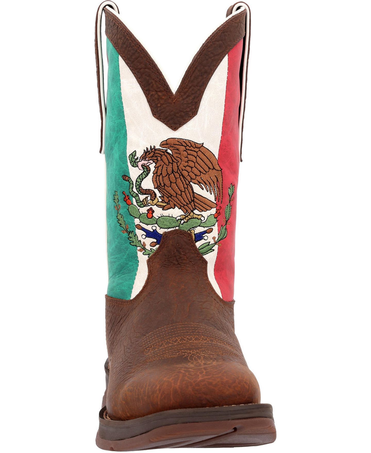 Мужские ботинки Durango Rebel by Steel Toe Mexico Flag Western Boot, цвет: Коричневый — фото 3