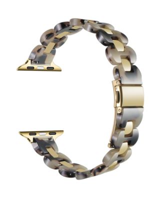 Women's Aria Scalloped Resin Stainless Steel Band for Apple Watch