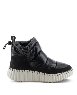 Bestinsnow Women's Textile Ankle Waterproof Boot With Zipper Closure, Padded Removable Insole, Faux Fur Lining