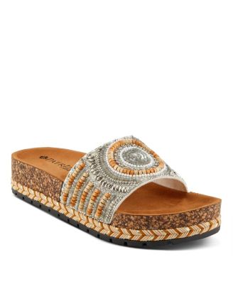 Swirla Women's Slide Sandal with Cork Sole