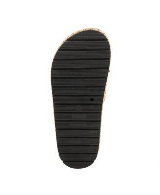 Women's SWIRLA Multicolor Beaded Slide Cork Wedge Sandals