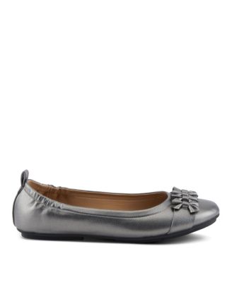 Women’s Bow Detail and Scrunch Back Ballay Ballet Flats