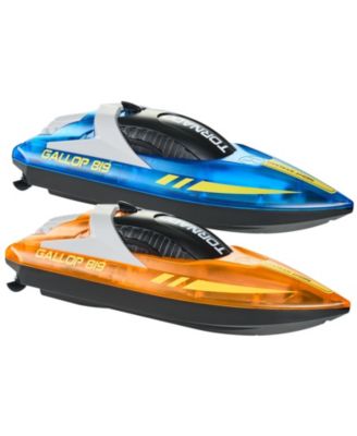 2.4GHz RC Racing Boat Set with LED Lights, Waterproof Design and Extra Batteries