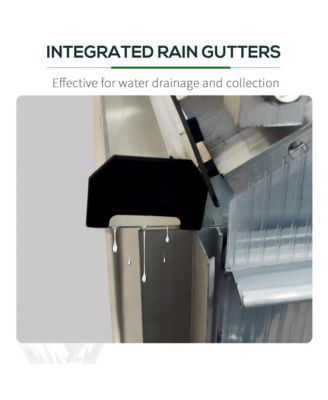 12'x6' Polycarbonate Walk-in Garden house w/ Sliding Door