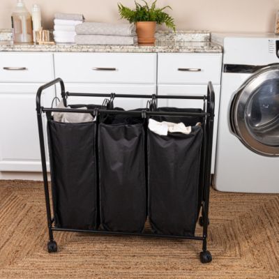 Rolling Triple Laundry Sorter