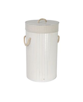 15-Gallons Bamboo Laundry Hamper with Rope Handles