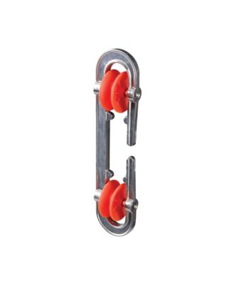 Metal Clothesline Spreader, Silver and Red