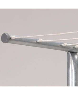 Steel Outdoor Clothesline T Post, Silver