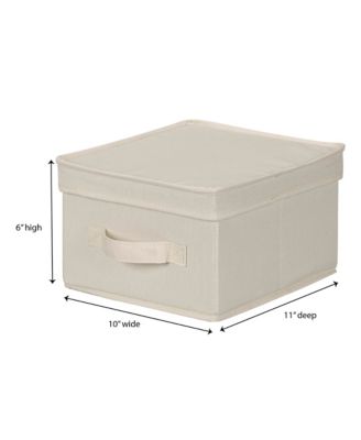 Medium Storage Bin with Lid, Natural