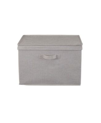 Medium Storage Bin with Lid, Natural