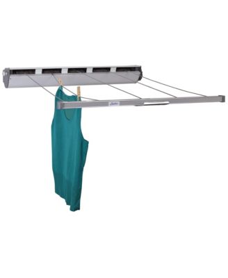 Retractable Clothesline 5-Line Dryer, White