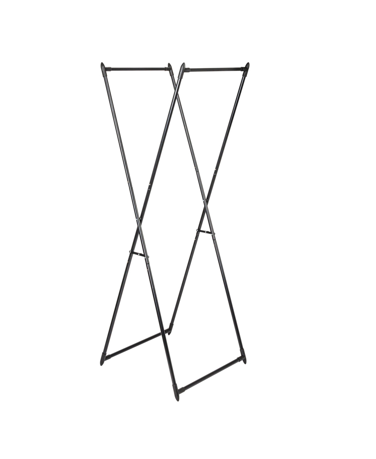 Household Essentials Valet Folding Clothes Rack, White - Black