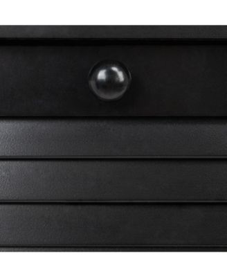 Tilt-out Cabinet Laundry Sorter with Shutter Front, Black