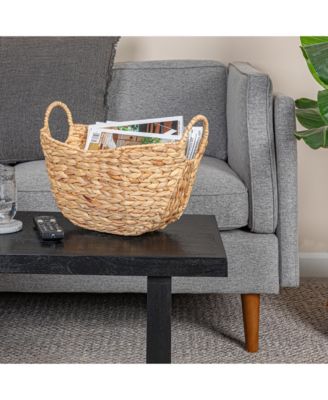 Water Hyacinth Basket with Handles