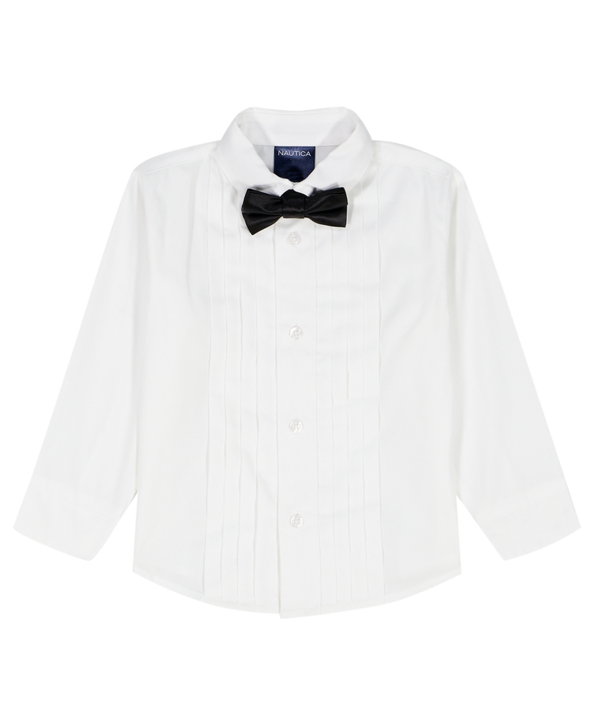 Nautica Baby Boys 4-piece Shirt, Tuxedo Jacket, Tie And Dress Pants Set In Blue