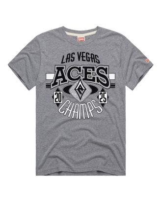Men's and Women's Gray Las Vegas Aces 2025 WNBA Finals Champions Statement Tri-Blend T-Shirt