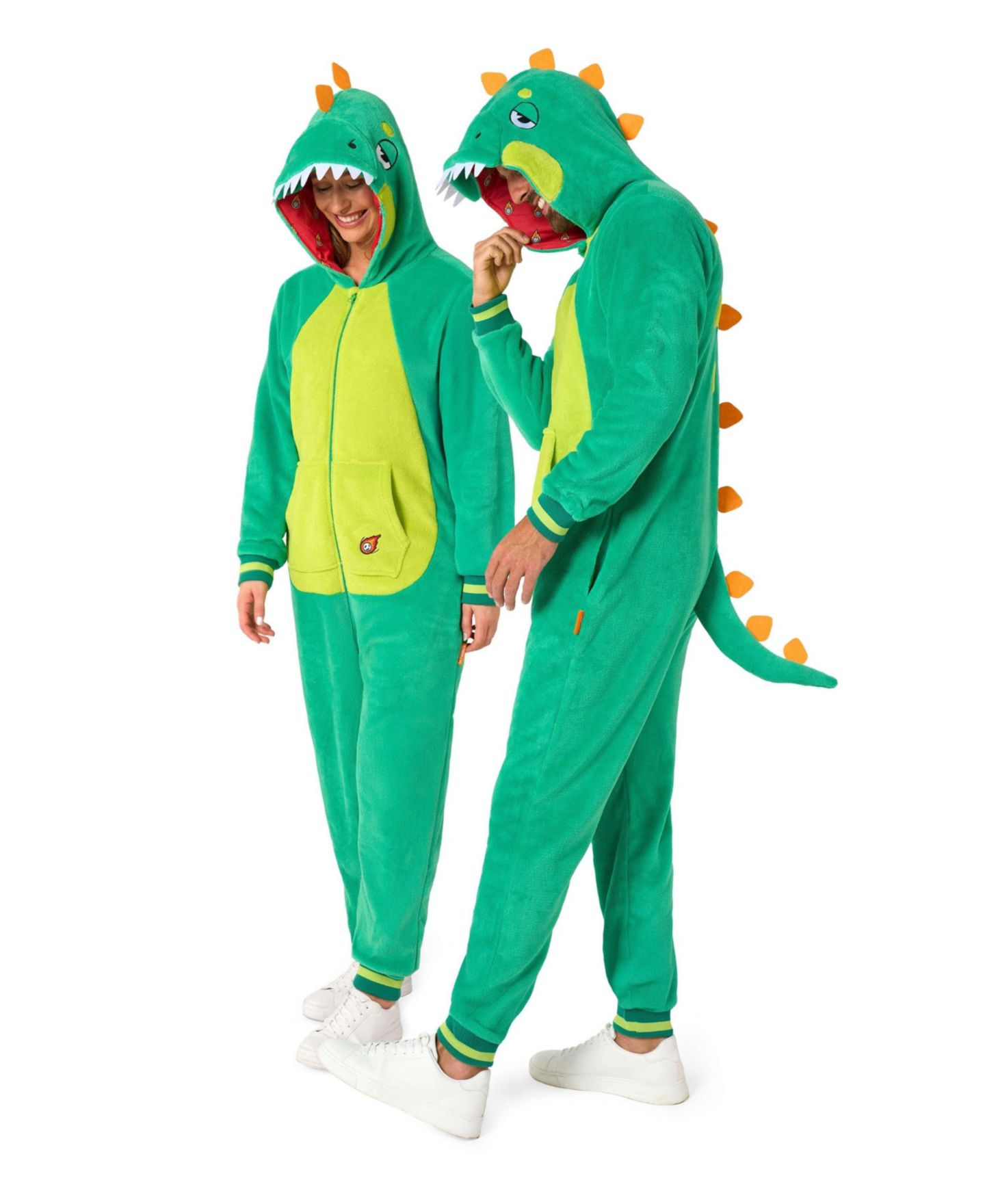 Карнавальный костюм акулы OppoSuits для взрослых, комбинезон, цвет: Зелёный — фото 4