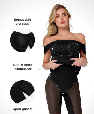 Women's Shapewear Short Sleeve Perfect Form Sheath Dress