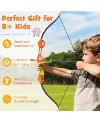 4 in 1 Throwing Target Set Kids Throwing Game with Bristle Target and 3 Throwing axes