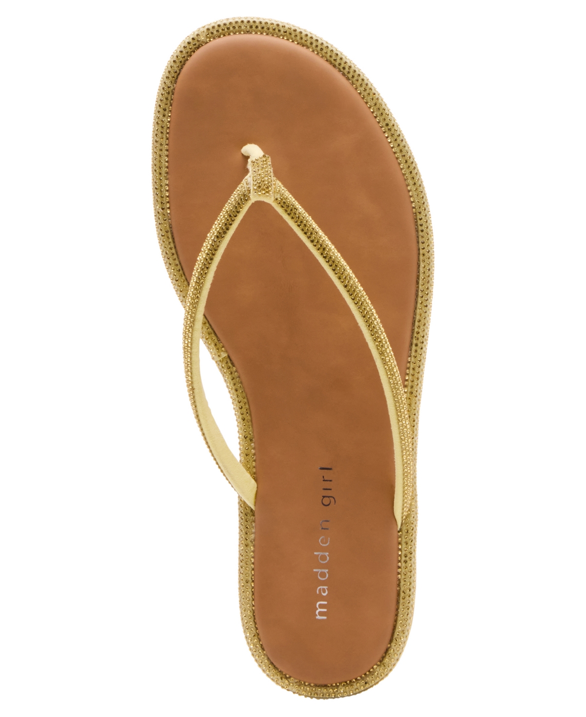 Madden Girl Women's Aaliyah Rhinestone Thong Flat Sandals