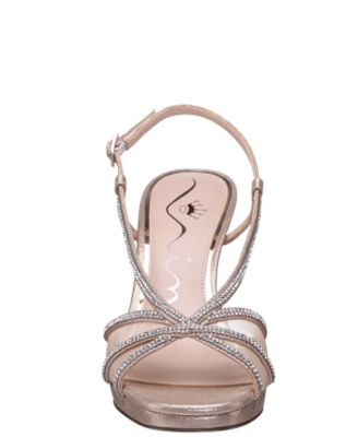 Women's Bonney Rhinestone Block Heel Dress Sandals