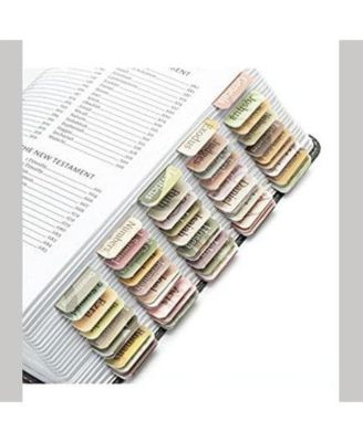 Bible Tabs, 75 Tabs, Laminated Bible Tabs for Women and Men,