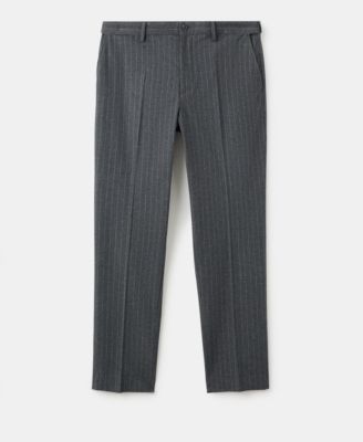 Men's Pinstripe Cotton Slim-Fit Pants