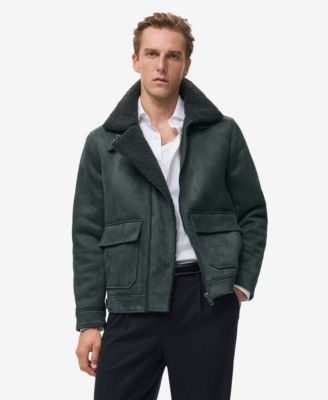 MANGO - Men's Double Face Fleece Effect Jacket