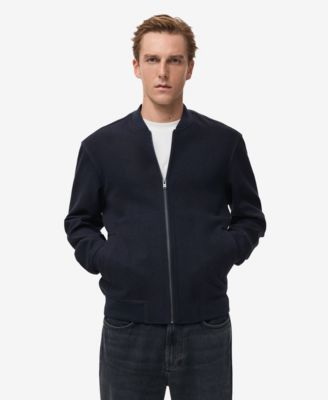 MANGO - Men's Bomber Zip Sweatshirt