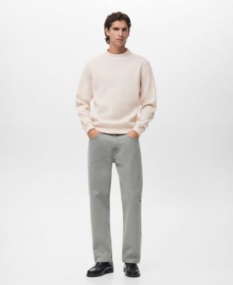 Men's Regular-Fit Knitted Sweatshirt