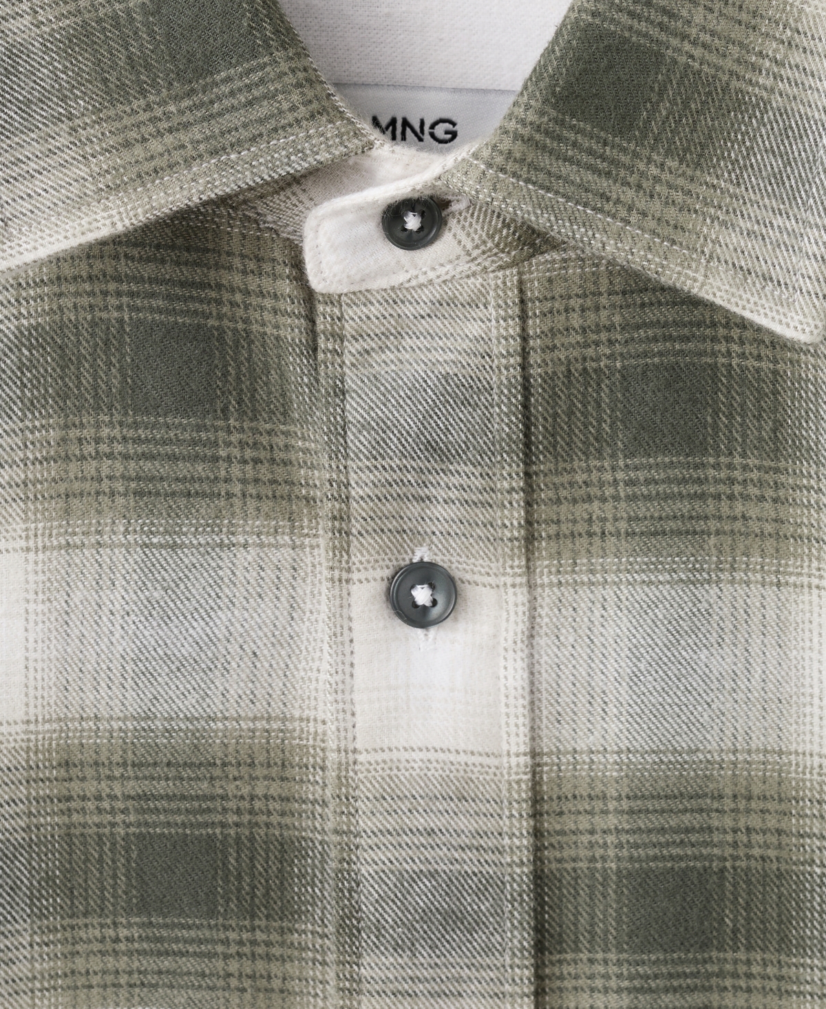 Mango Men's Cotton Flannel Check Overshirt