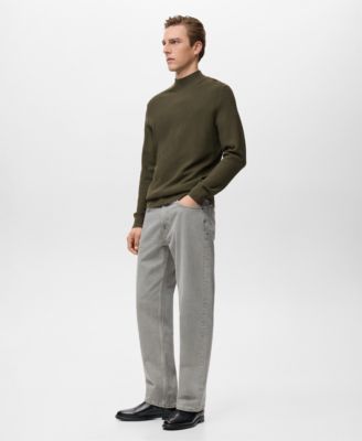 Men's Structured Perkins-Neck Sweater